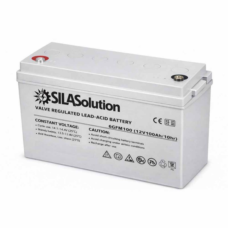 AGM аккумулятор SilaSolution GFM12-100 ( 100Ач )