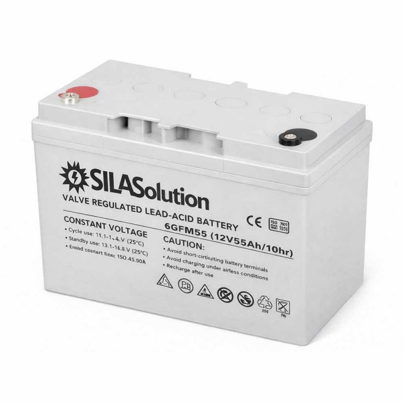 AGM аккумулятор SilaSolution GFM12-55 ( 55Ач )